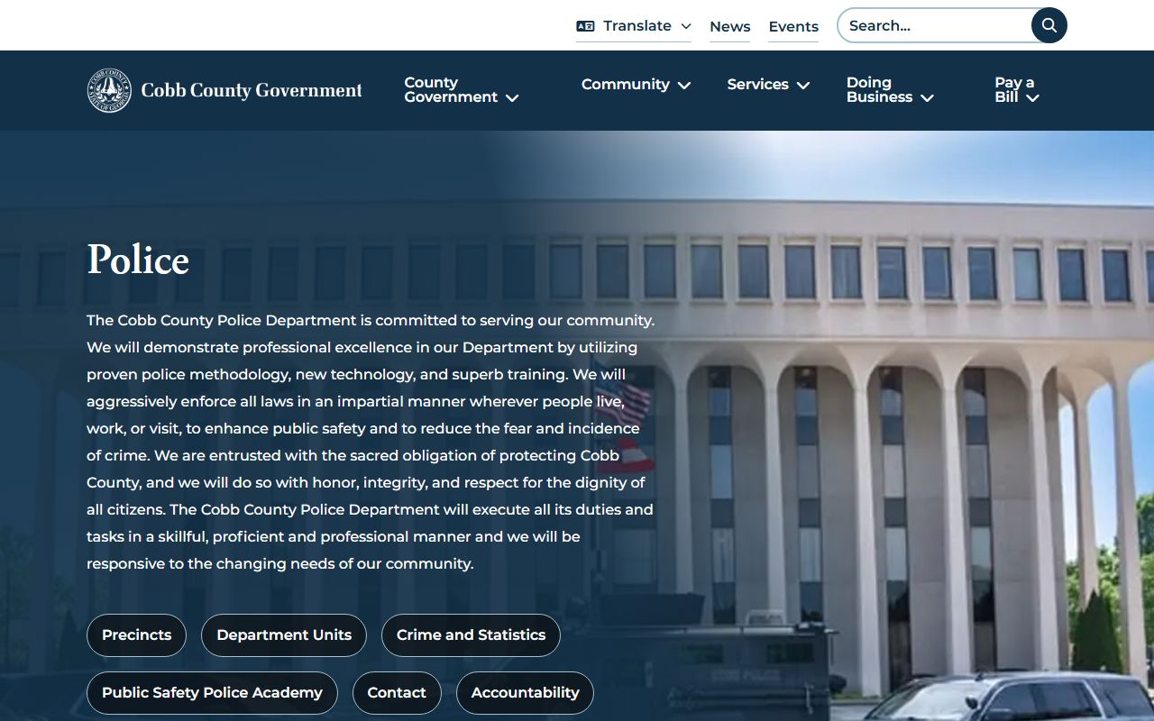 Mableton Cobb County Police Department bench warrants